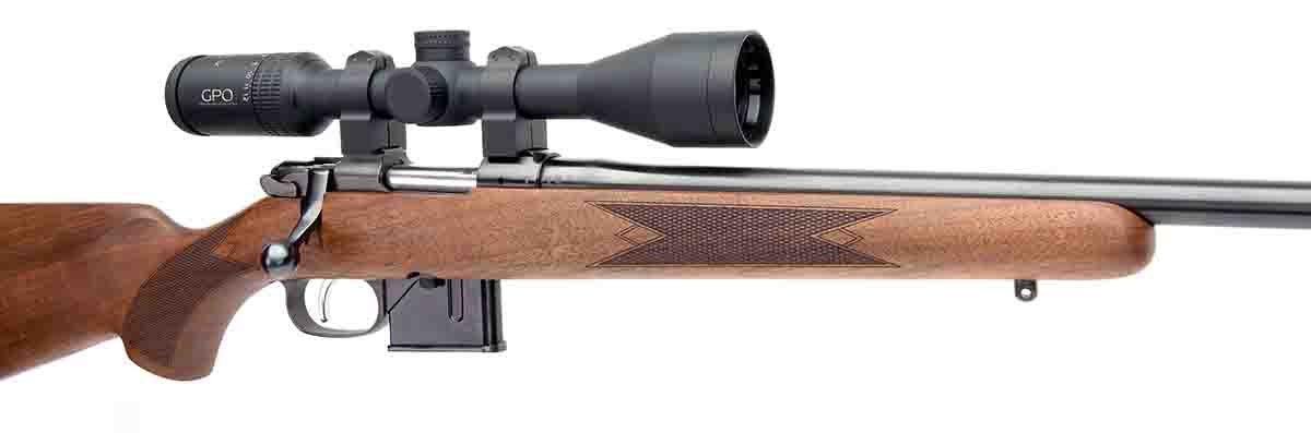 The GPO 4-12x 42mm scope provided plenty of magnification for shooting past 300 yards.